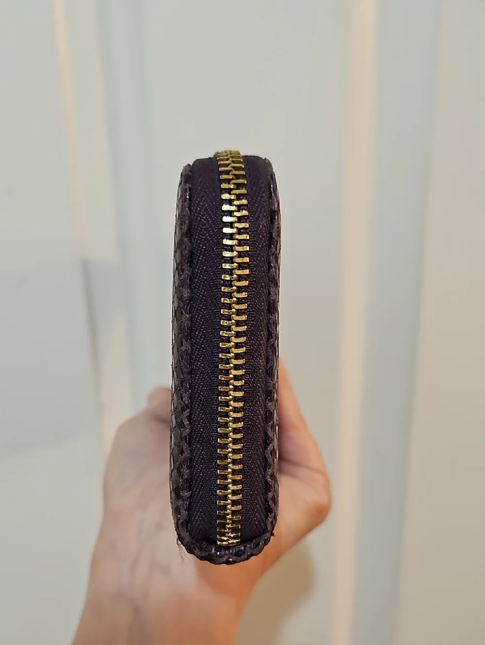 Michael Kors Purple Snakeskin Print Wallet